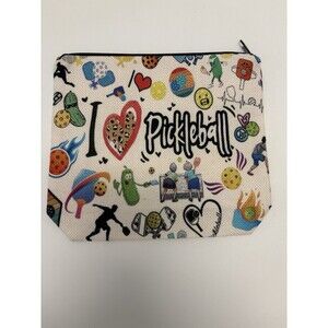 I Love Pickleball Makeup Bag Travel Bag Pencil Pouch New
